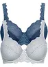 Reggiseno con ferretto e pizzo delicato (pacco da 2), bonprix