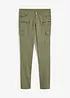 Pantaloni cargo in misto cotone elasticizzato, bonprix