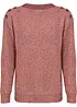 Maglione oversize con bottoni, bonprix