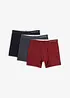 Boxer aderenti media lunghezza con cotone biologico (pacco da 3), bonprix