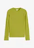 Maglia a maniche lunghe a coste in puro cotone, bonprix