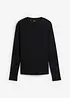 Maglia a maniche lunghe a coste in puro cotone, bonprix