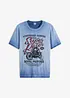 T-shirt in cotone biologico con effetto lavato, bonprix