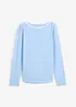 Maglia a maniche lunghe a righe con scollo barca, bonprix
