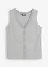 Gilet in maglia fine con bottoni, bonprix