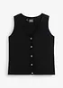 Gilet in maglia fine con bottoni, bonprix