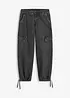 Jeans cargo a vita media, bonprix