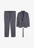 Completo regular fit (set 3 pezzi): giacca, pantaloni, cravatta, bonprix