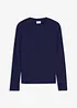 Maglia a maniche lunghe a coste in puro cotone, bonprix