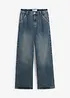 Jeans wide leg leggermente elasticizzati,  vita alta, bonprix