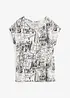 Maglia con stampa stile schizzo, bonprix