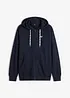Felpa con zip e cappuccio, bonprix