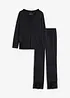 Pigiama con pizzo delicato, bonprix