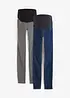 Jeggings prémaman con cotone, skinny (pacco da 2), bonprix