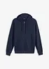 Felpa con zip e cappuccio, bonprix