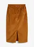 Gonna midi in velluto elasticizzato, bonprix