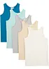 Canottiera con morbido cotone  (pacco da 5), bonprix