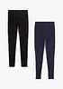 Leggings elasticizzati con puro cotone biologico (pacco da 2), bonprix