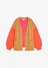 Cardigan oversize con color blocking, bonprix