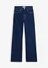 Jeans wide leg in cotone biologico, vita alta, bonprix