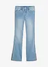 Jeans a zampa elasticizzati, a vita media, bonprix