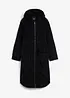 Cappotto in velluto a coste con cappuccio in pile teddy di puro cotone, bonprix
