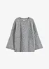 Maglione oversize con lavorazione a trecce, bonprix