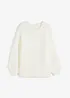 Maglione oversize in filato piumato, bonprix