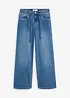 Jeans wide leg, a vita media, bonprix