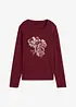 Maglia a maniche lunghe con paillettes, bonprix