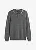 Maglione con colletto a polo e cotone riciclato, bonprix