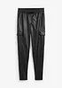 Pantaloni cargo in similpelle, bonprix