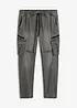Jeans in tessuto felpato con tasche cargo regular fit, straight, bonprix