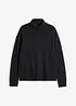 Maglione a collo alto con cotone riciclato, loose fit, bonprix
