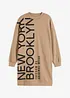 Abito oversize in morbida felpa di misto cotone, bonprix