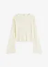 Maglia a costine in puro cotone, bonprix