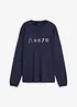 Maglia oversize a maniche lunghe con ricami natalizi, bonprix