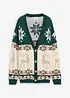 Cardigan in fantasia natalizia, bonprix