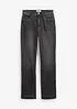 Jeans straight, a vita alta, bonprix