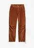 Pantaloni in velluto a coste di misto cotone elasticizzato, bonprix