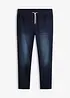 Jeans in tessuto felpato con elastico in vita regular fit, straight, bonprix