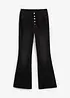 Jeans bootcut con cinta comoda, vita alta, bonprix
