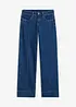 Jeans wide leg, a vita bassa, bonprix