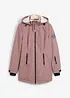 Giacca lunga tecnica impermeabile con pile teddy, bonprix