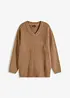 Maglione in filato grosso con scollatura a V, bonprix