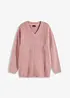 Maglione in filato grosso con scollatura a V, bonprix