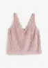 Top con filato peloso, bonprix