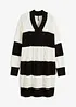 Abito in maglia a trecce a righe, bonprix