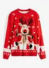 Maglione natalizio in filato fine, bonprix