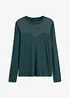 Maglia a maniche lunghe con mesh, bonprix